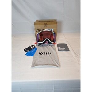 Outdoor Master Pro  Snow Ski Goggles With Pouch And Pink Straps New‎ Open